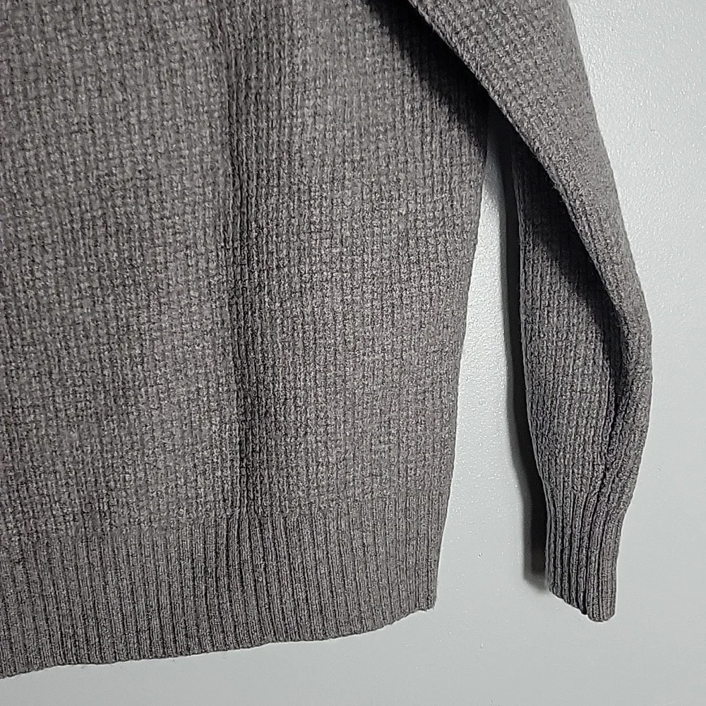 Banana Republic Italian Yarn Wool Blend Turtleneck Button Sweater Size Large - Picture 7 of 8